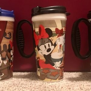 Set of 3 Disney Parks reusable Mugs